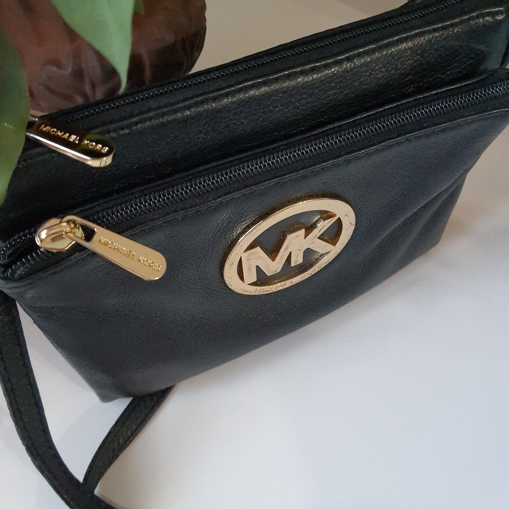 MK Leather Crossbody Mini Bag